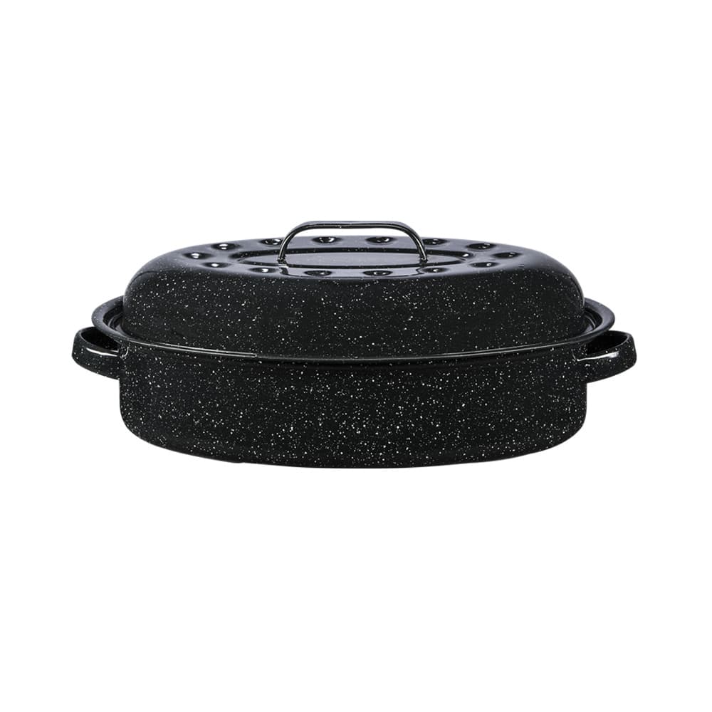 Covered Oval Roaster. 15 IN. Roasting