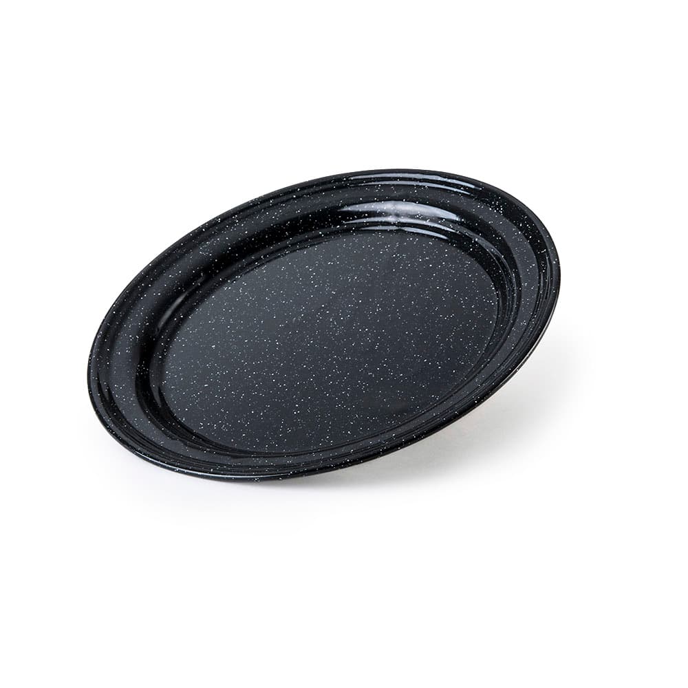 Plato Plano 26 cm Negro Clásica