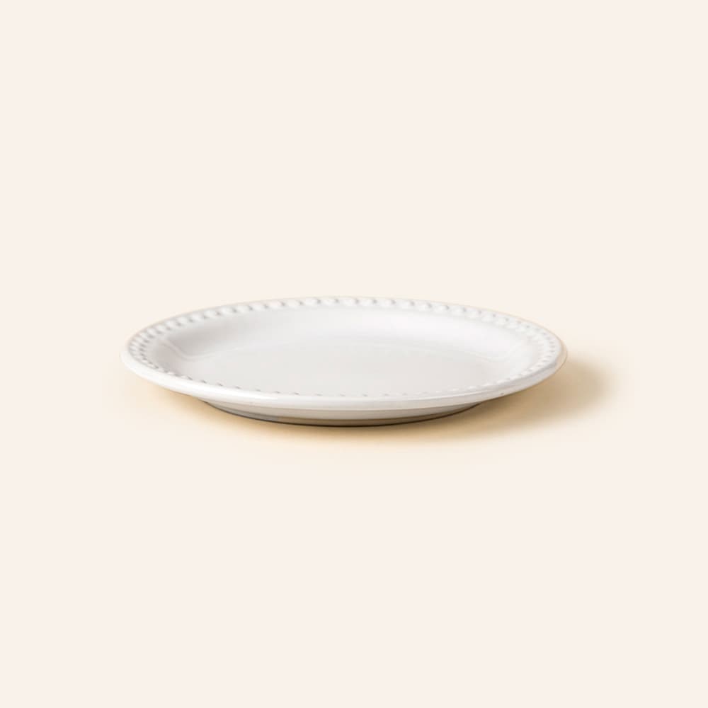 Plato Pastel 19 cm Durezza Emboss Mauve
